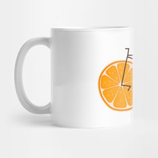 orange wheels bicycle Mug